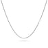 Bold Alphabet Letter Initial Charm Necklace in White Gold Tone